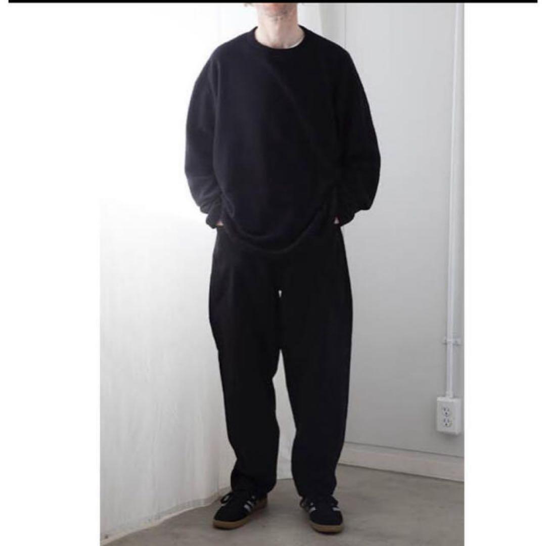 COMOLI シルク フリース クルーネック size1 20AW