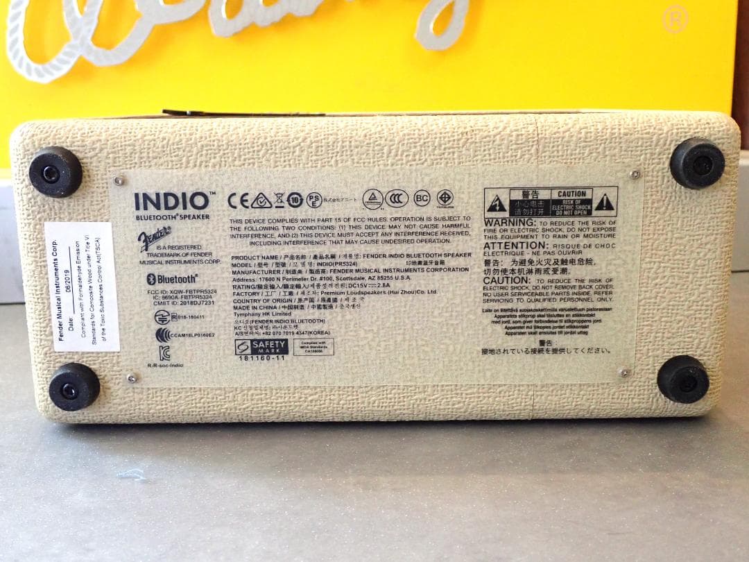 Fender Indio Bluetooth スピーカー 音響機器☆動作確認済☆