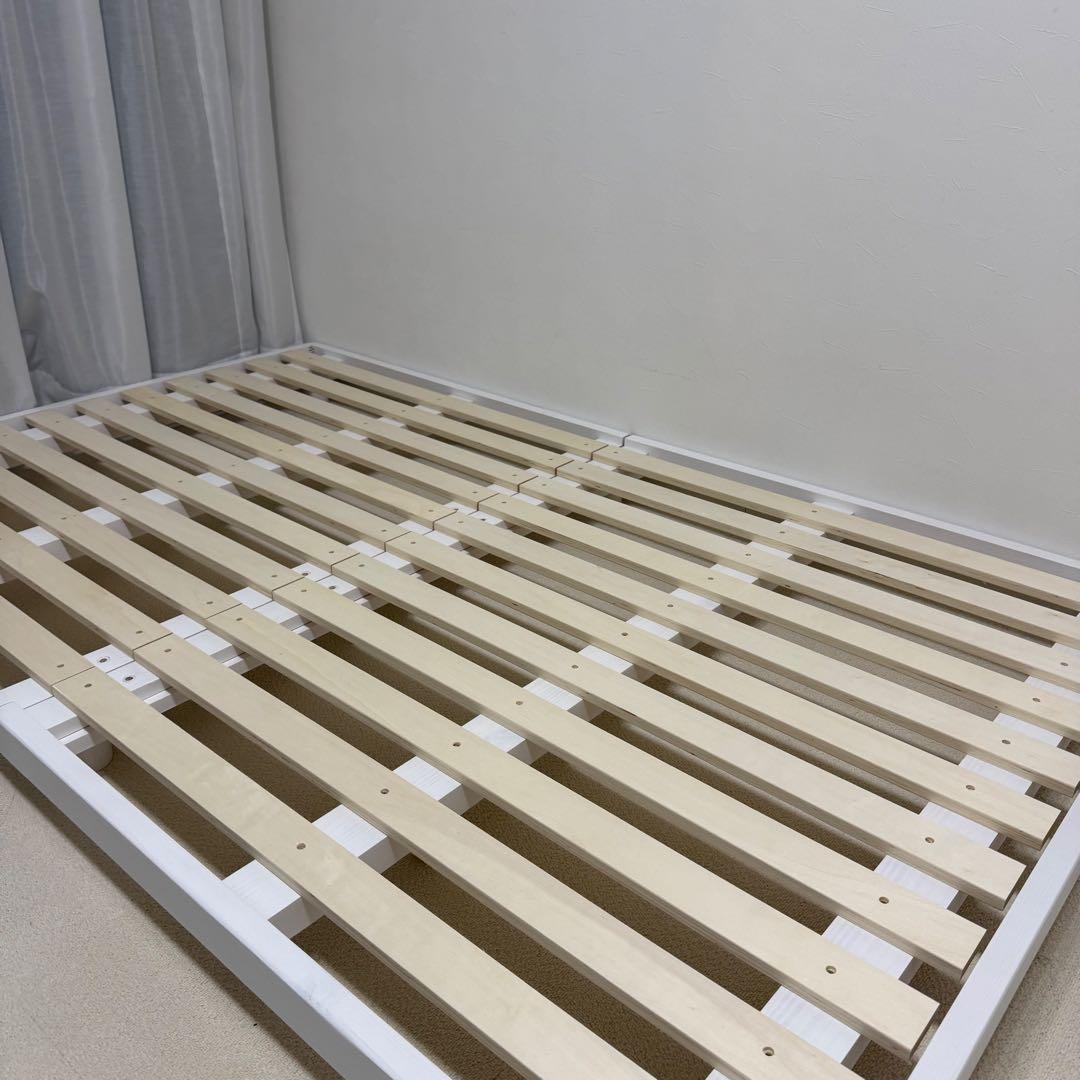 【セミダブル】ローベットフレーム☆ホワイト