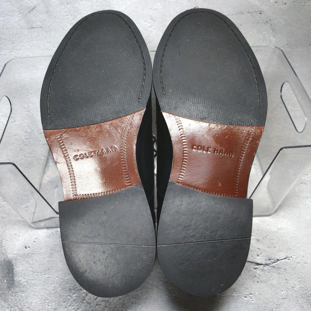 【人気デザイン】極美品 コールハーン【8w】ストレートチップ ビジカジ 本革 黒