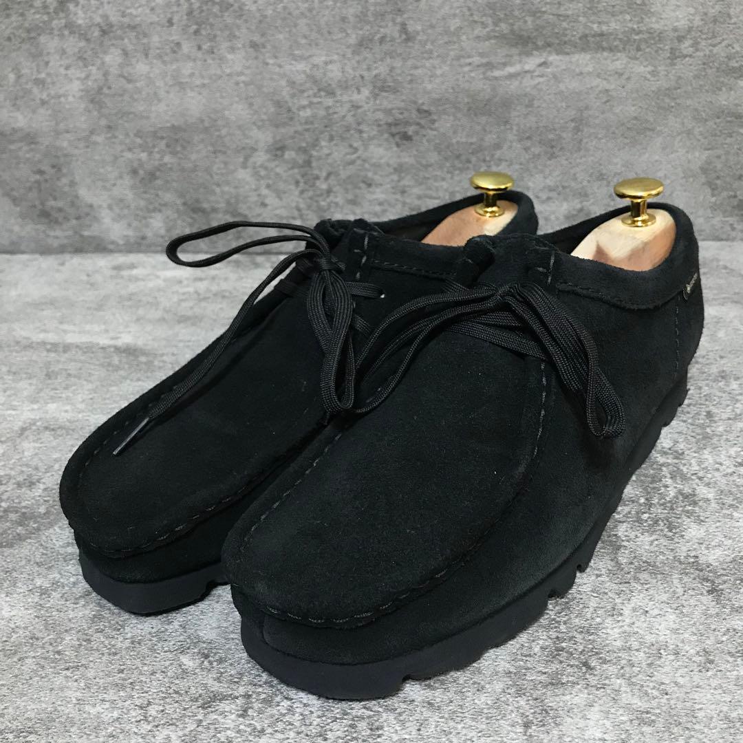 【美品】クラークス ワラビーブーツ 黒 GTX ゴアテックス vibramソール