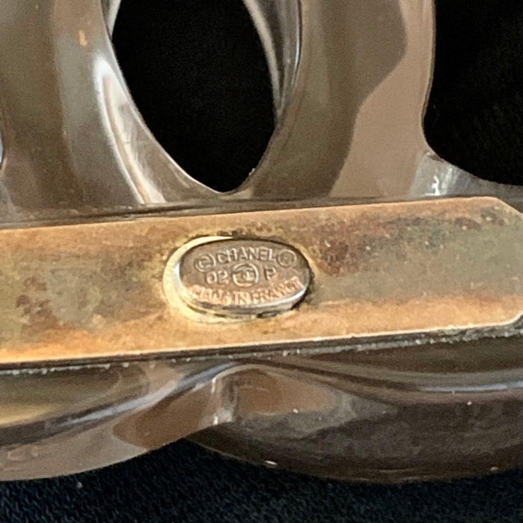 ★☆CHANEL CCロゴ ブローチ クリア☆★