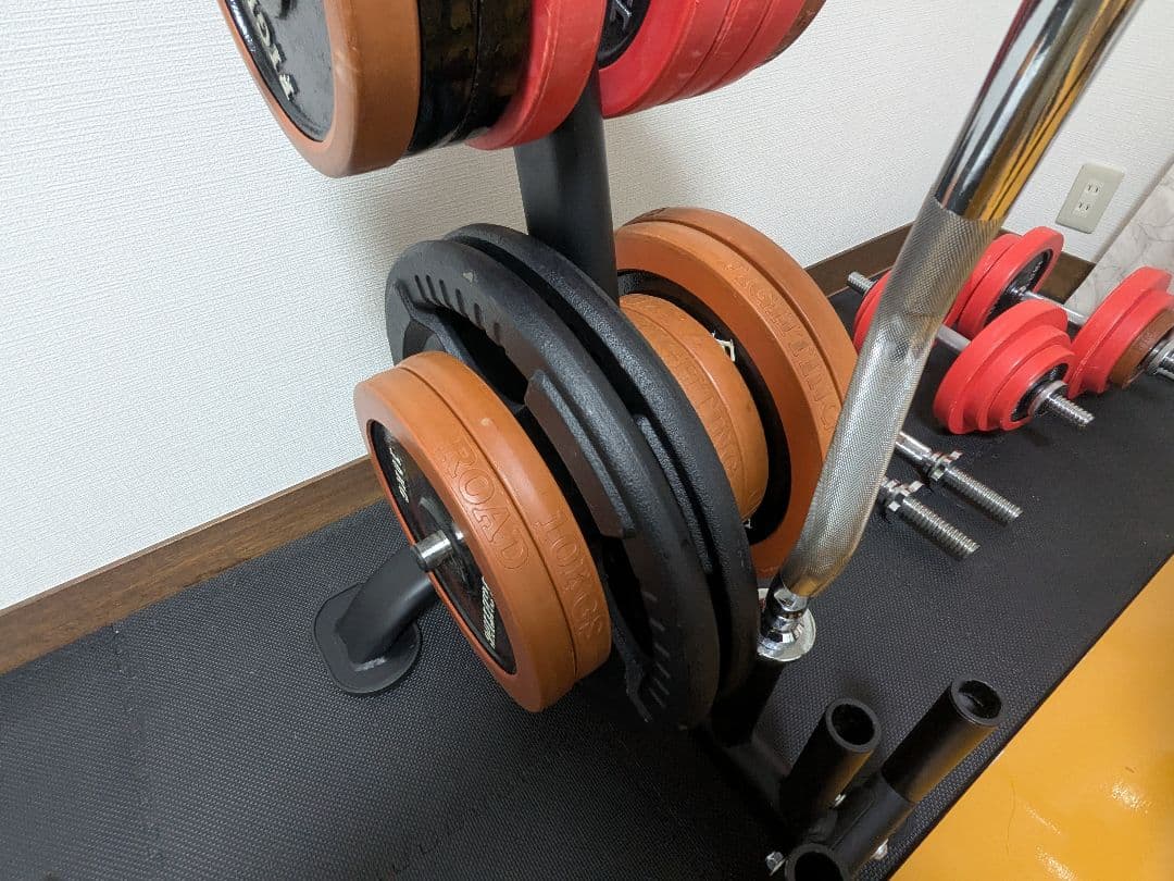 【取り置き中】島根引取限定　パワーラック（パワーテック）　ベンチバーベルダンベル