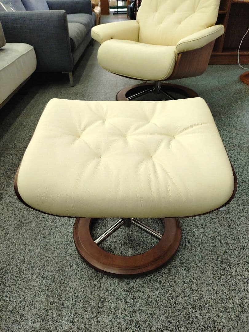 リクライニングチェア オリオ オットマン付き 本体360度回転