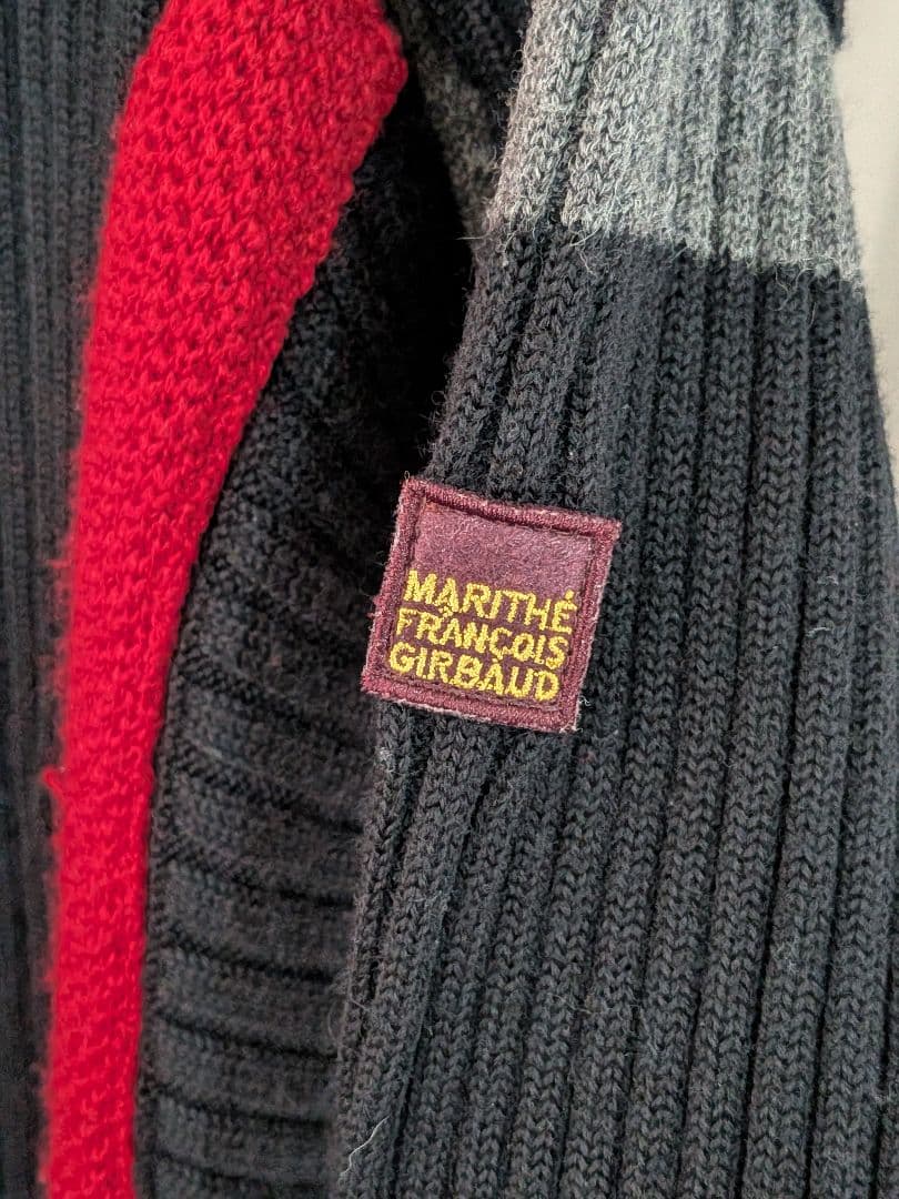 90s Y2K マリテフランソワジルボー デザインニットジャケット L