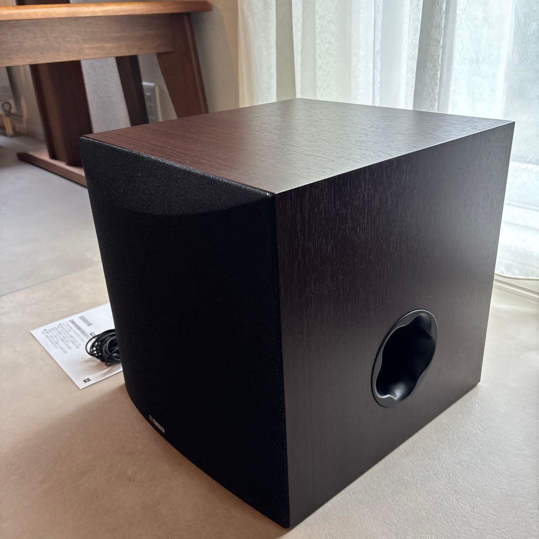 最終値下げ　美品　Yamaha NS-SW050 サブウーファー　ウォルナット色