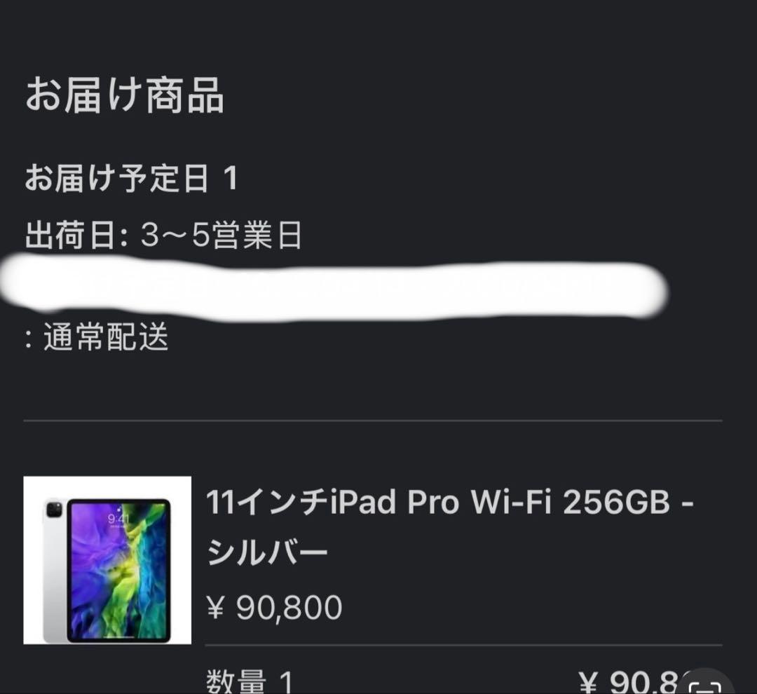 iPad Pro 11インチ　第2世代　256GB本体➕Apple Pencil