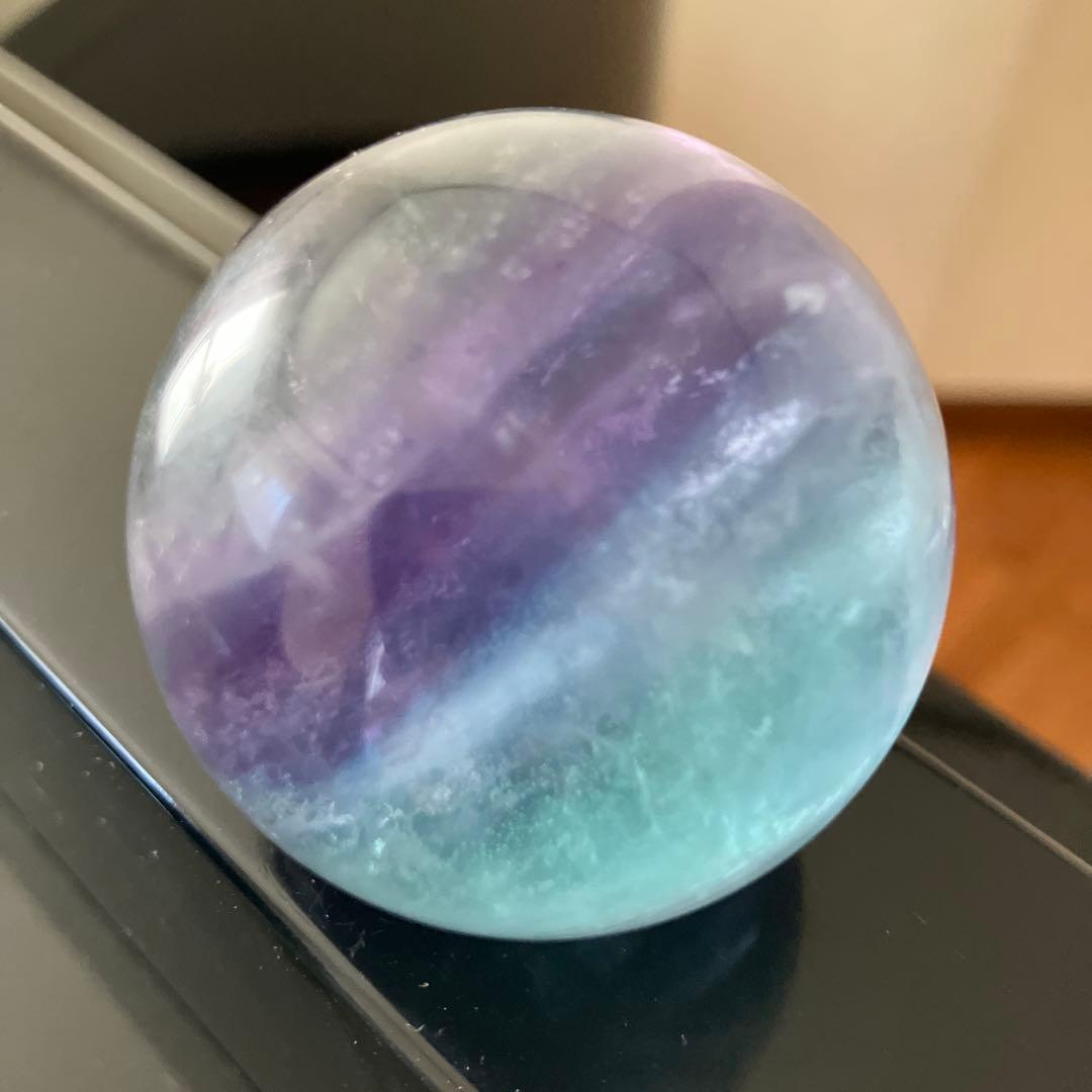 Dさま専用美！レインボー入り　トリプルカラーフローライト　スフィア　E11