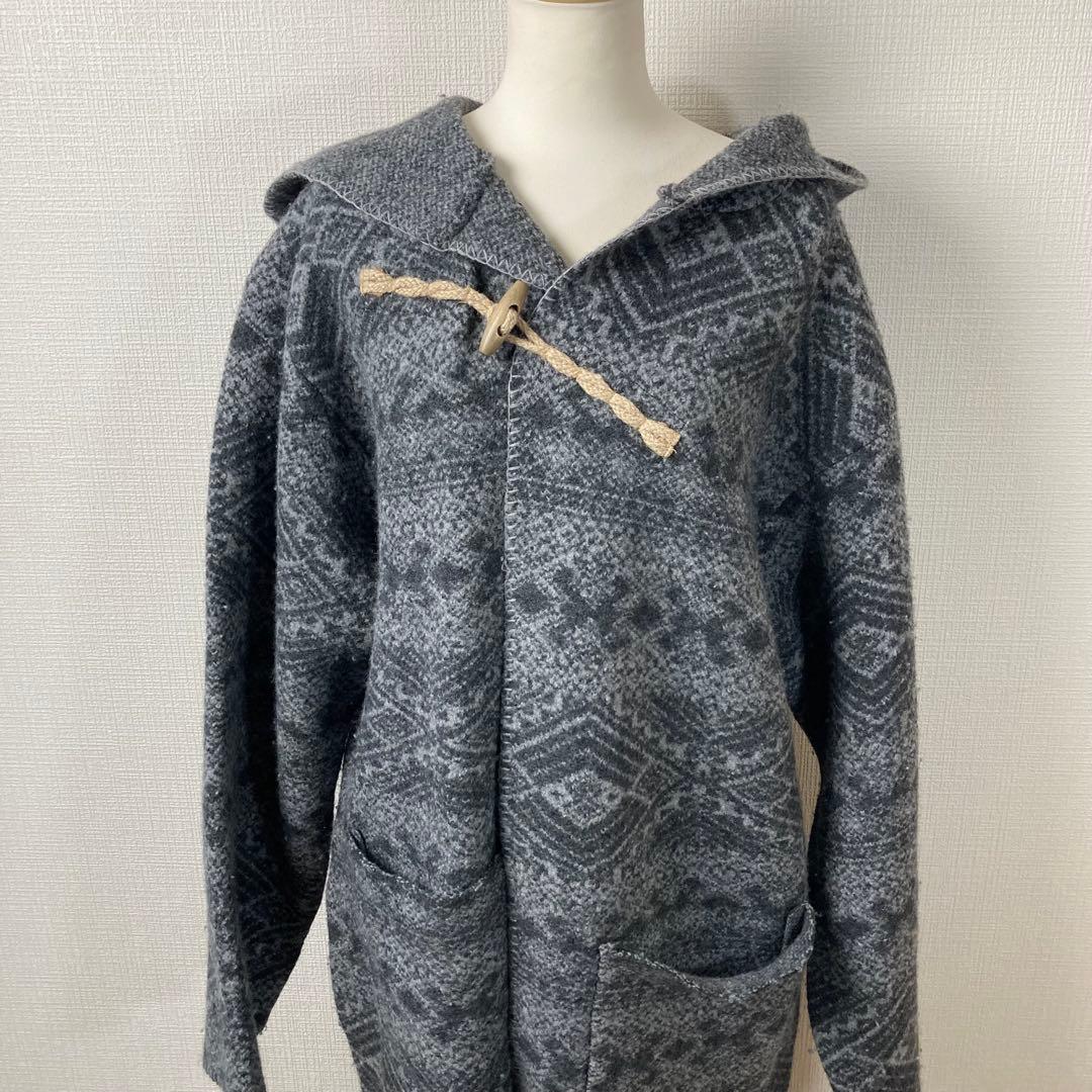 561 Wool Blanket Coat Grey  peak ウール