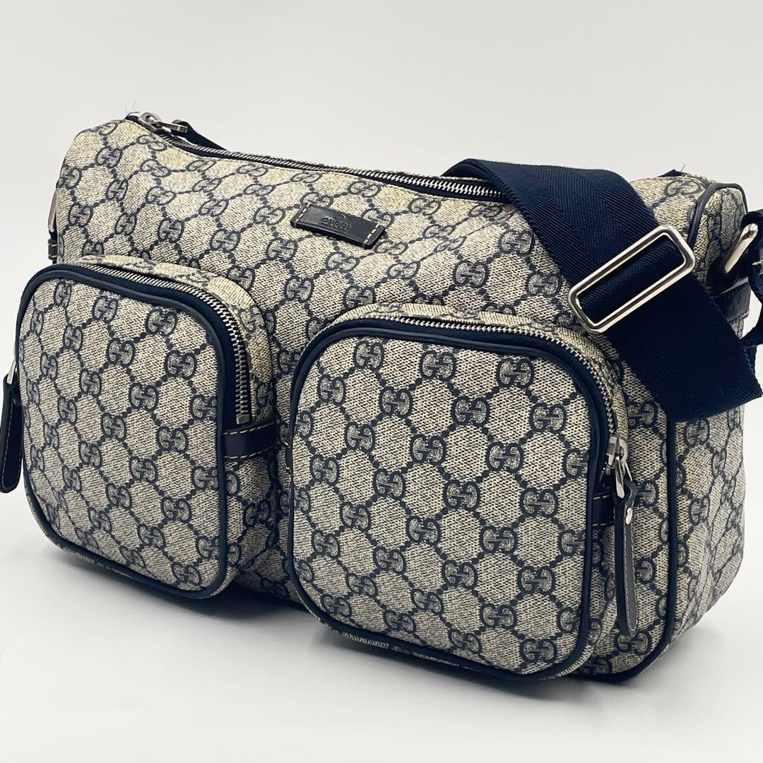 GUCCI グッチ GGスプリーム ショルダーバッグ クロスボディ PVC