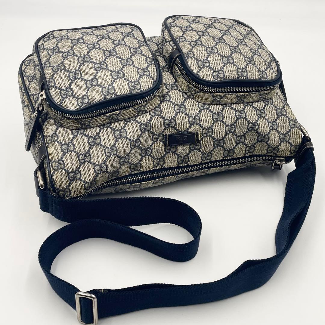 GUCCI グッチ GGスプリーム ショルダーバッグ クロスボディ PVC