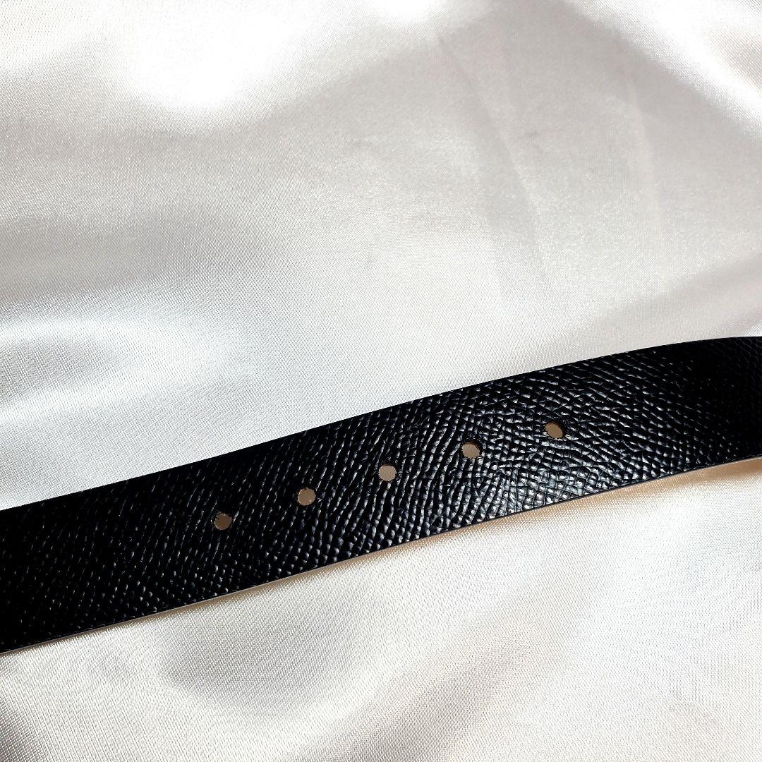 【美品】フェラガモ リバーシブル ベルトレザー 黒/ベージュk-030