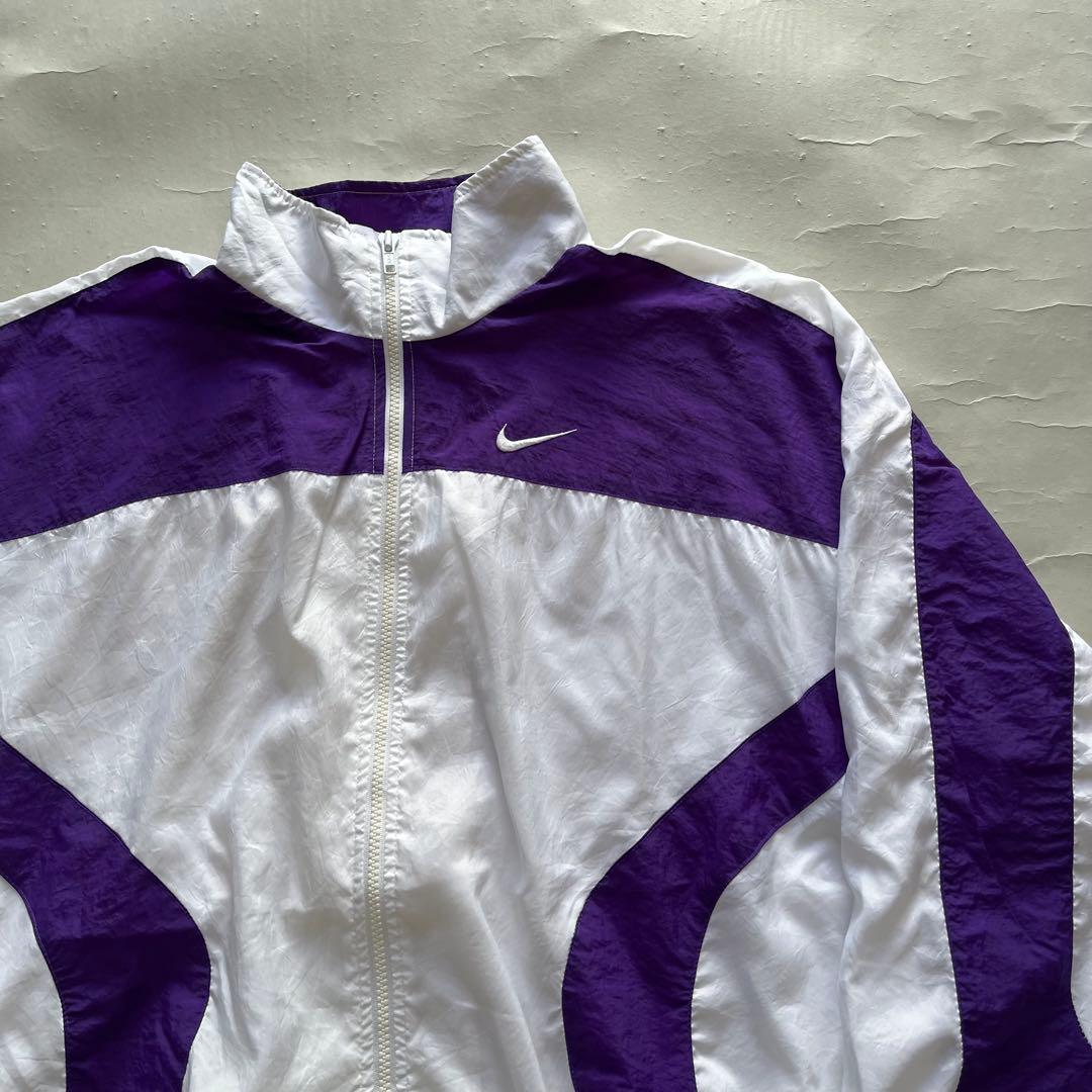 90's NIKE バイカラー ナイロンジャケット