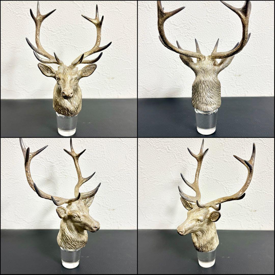 グレンフィディック30年 空ボトル 銀製牡鹿蓋 エディンバーグデキャンタ