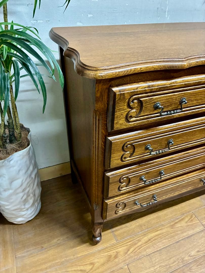 kawa☆管389☆ルーマニア製☆三越ブルージュ☆4段チェスト