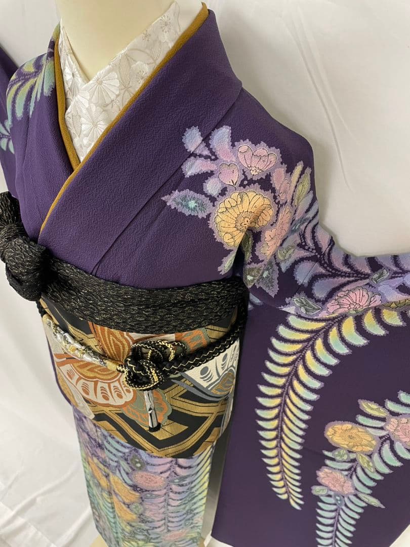 売約済み【WA-Modern】★★正絹　辻ヶ花　振袖2点セット(振袖長襦袢)★★