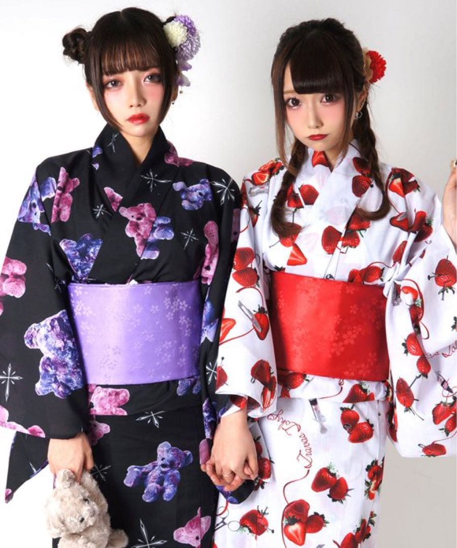 TRAVAS TOKYO ストロベリー　浴衣　Amilige ミルクボーイ