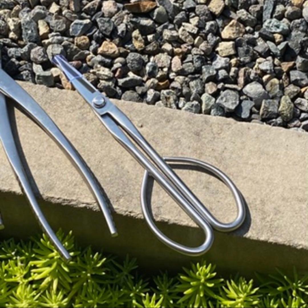 No.735 ステンレス製 盆栽鋏 3本セット 剪定 根切り 芽切り 園芸用品