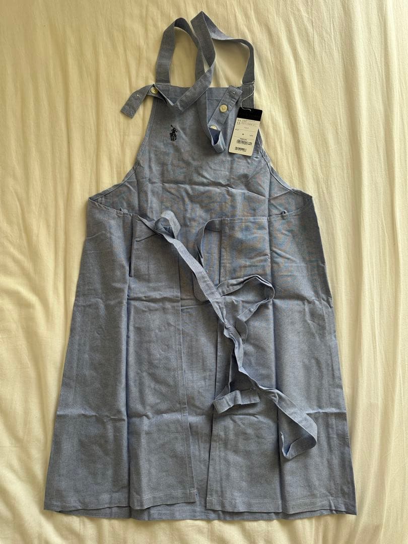 【新品タグ付き】　ラルフローレン　ニューオックスソリッド　エプロン　ブルー