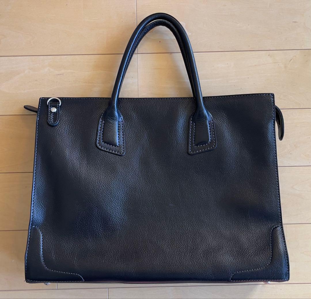 【極美品】SOMES（ソメス）ビジネスバッグ 黒　本革　シンプルトート