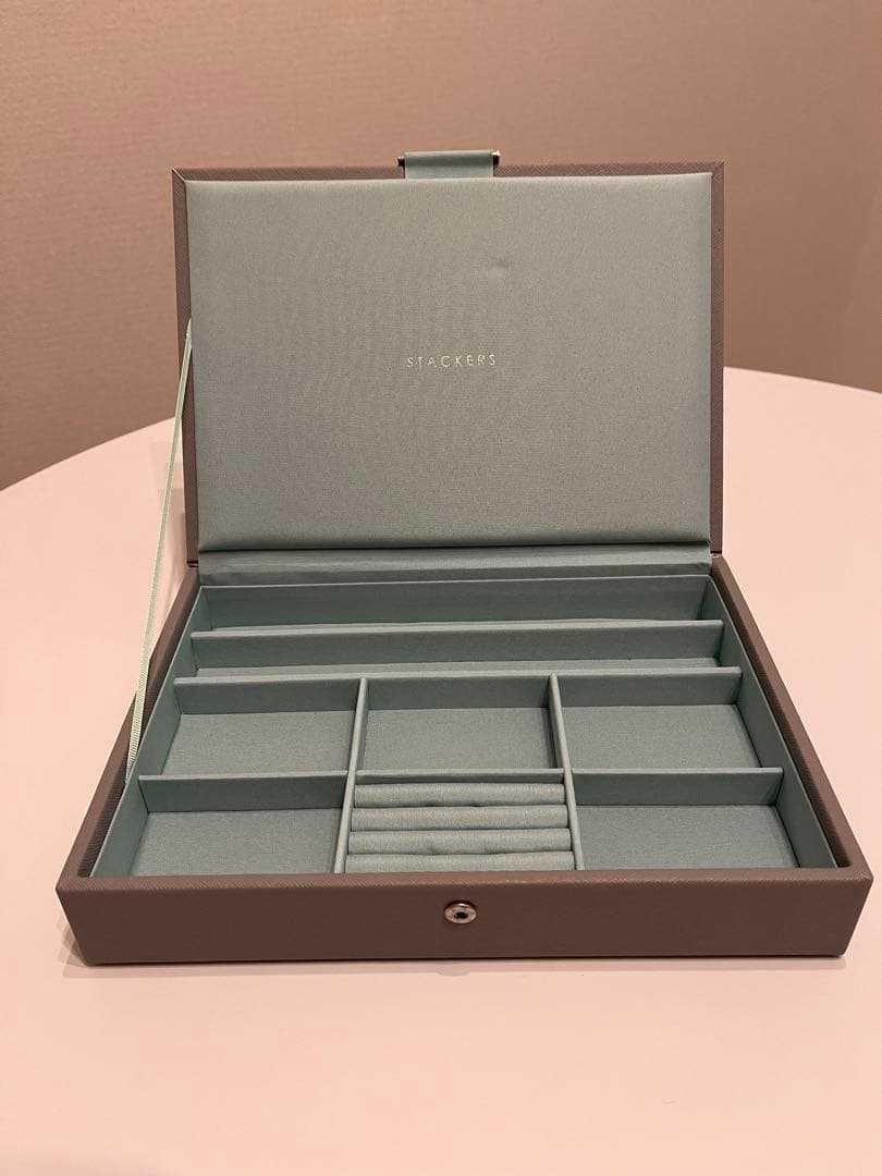 STACKERS ジュエリーボックス　グレー　ミントグリーン