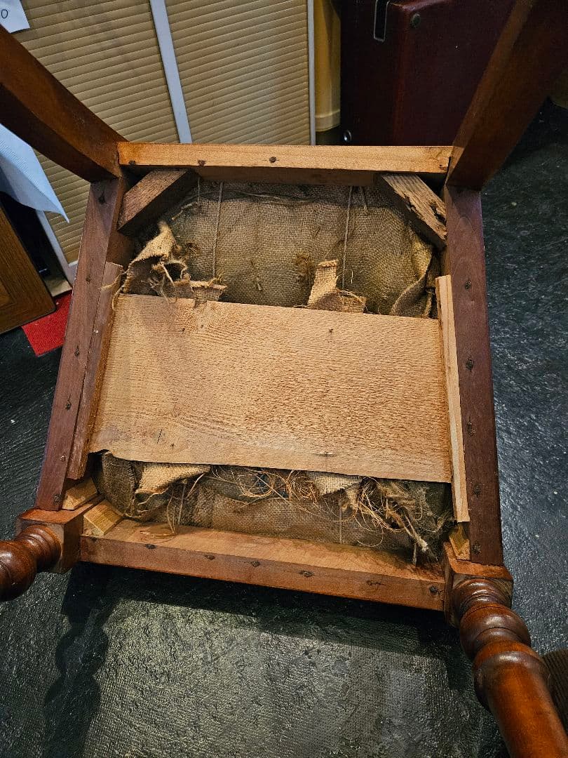 椅子　チェア　ベルベット　ロココ調　ドレッサー　昭和レトロ　アンティーク