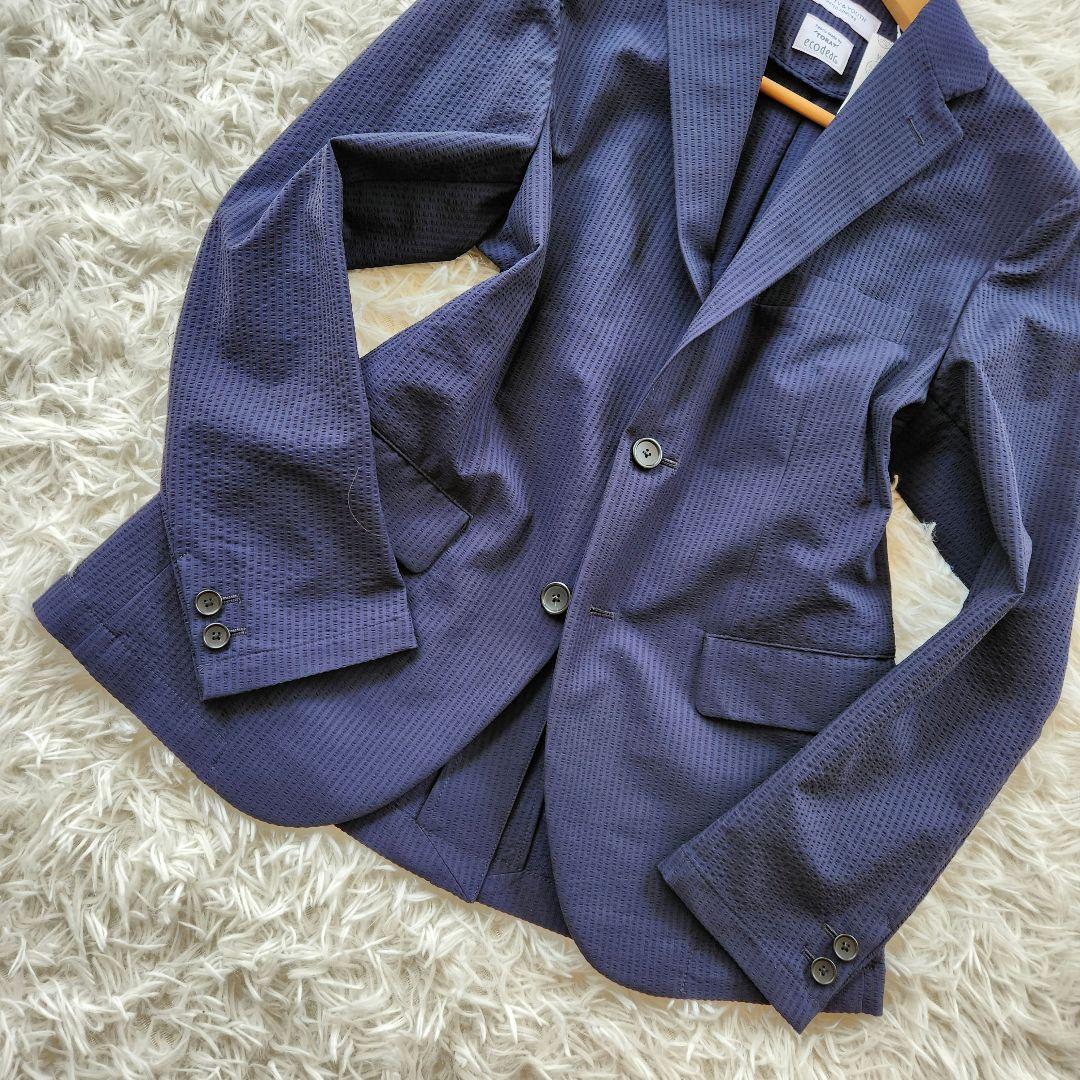 新品　ユナイテッドアローズ　アンクル　シアサッカー　セットアップ　洗える　伸縮性