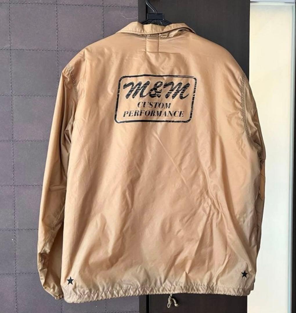 キムタク着用同型同色　m&mボアコーチジャケット　 エムアンドエム
