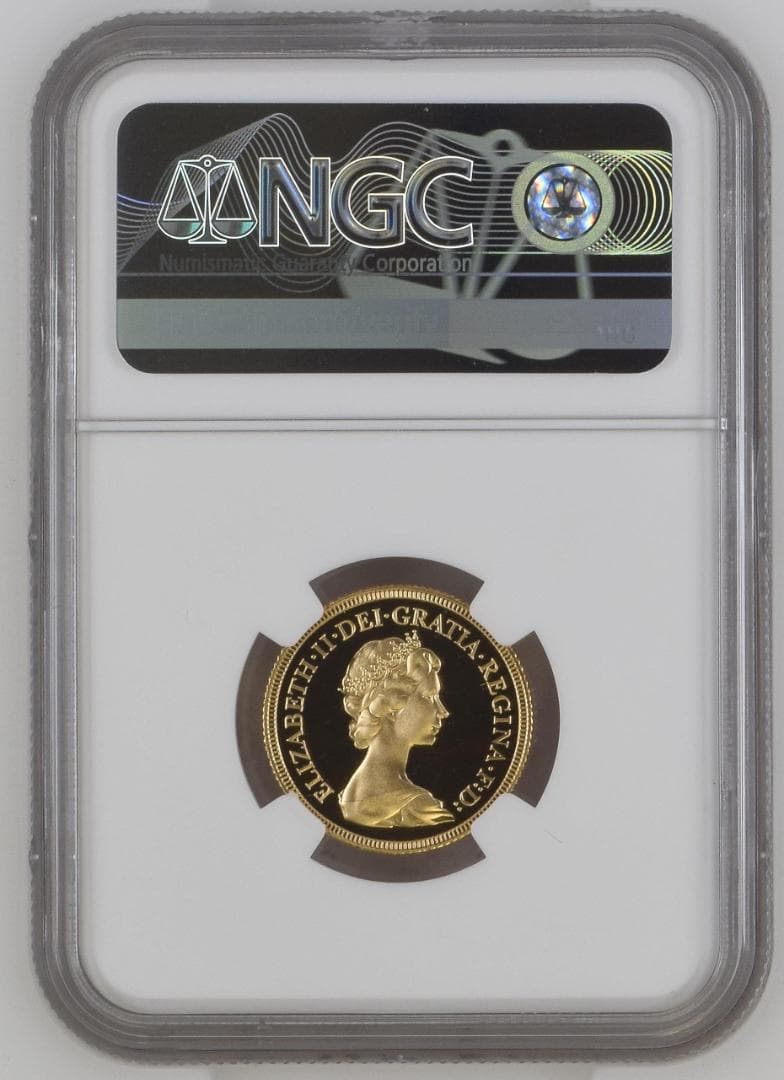 準最高鑑定　NGC-PF69 　ヤングエリザベス　ソブリン　1980