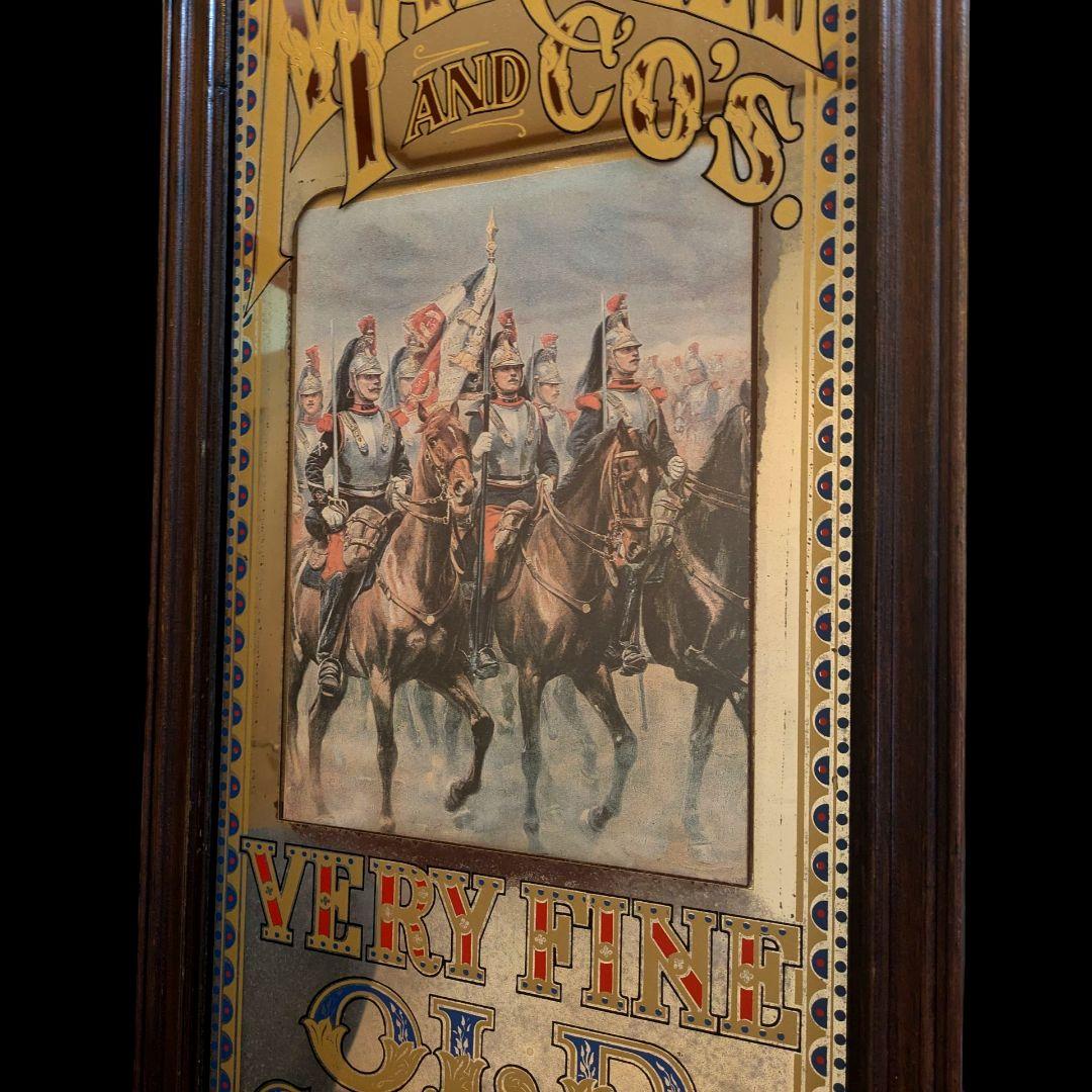 マーテルコニャックオールドブランデー　大型パブミラー