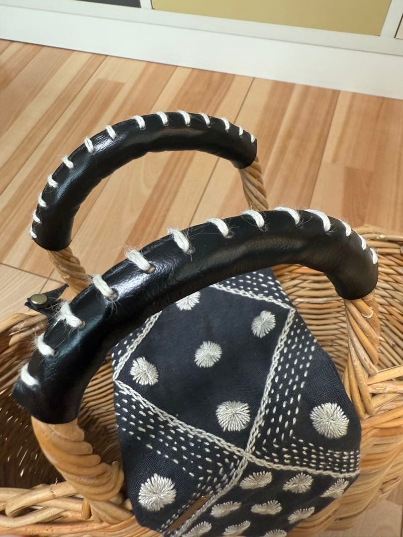 remisorashi 専用 dot to dot 刺し子かごバッグ 堀川波