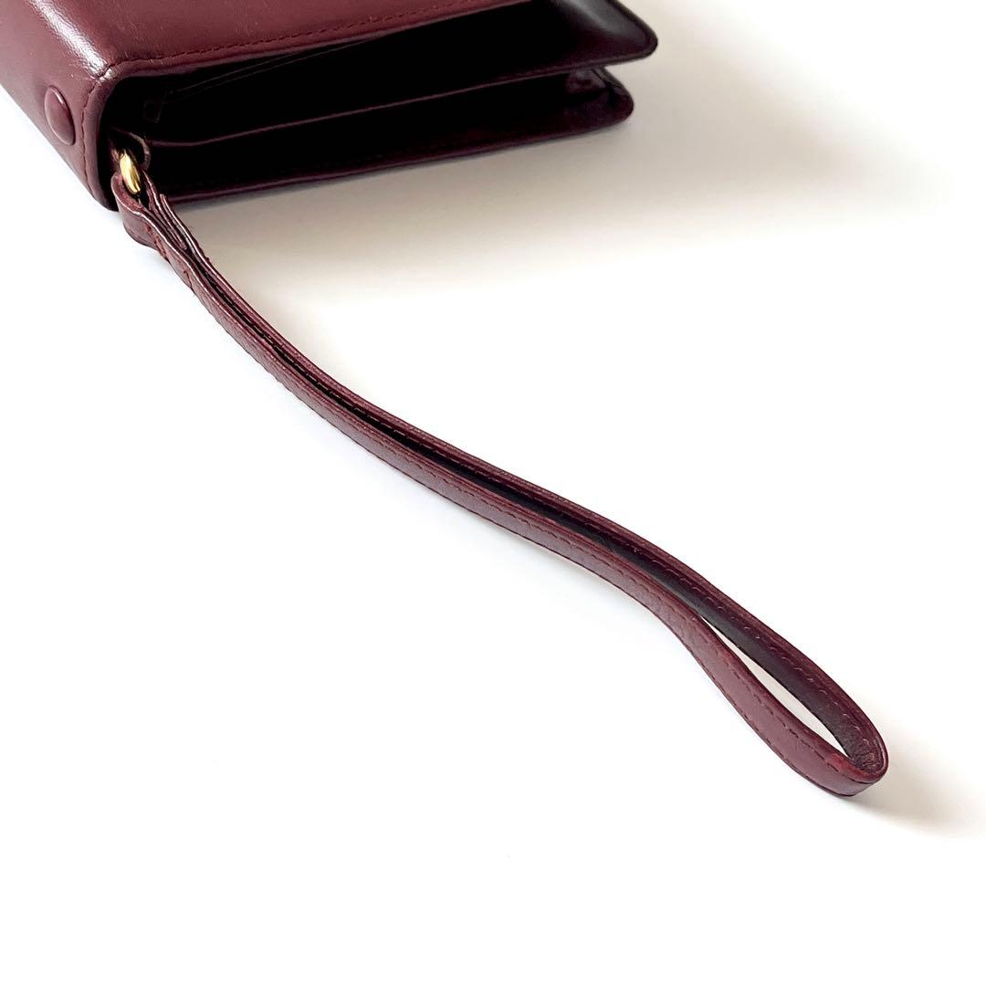 カルティエ　マストライン　クラッチバッグ　セカンドバッグ　カーフレザー　ゴールド