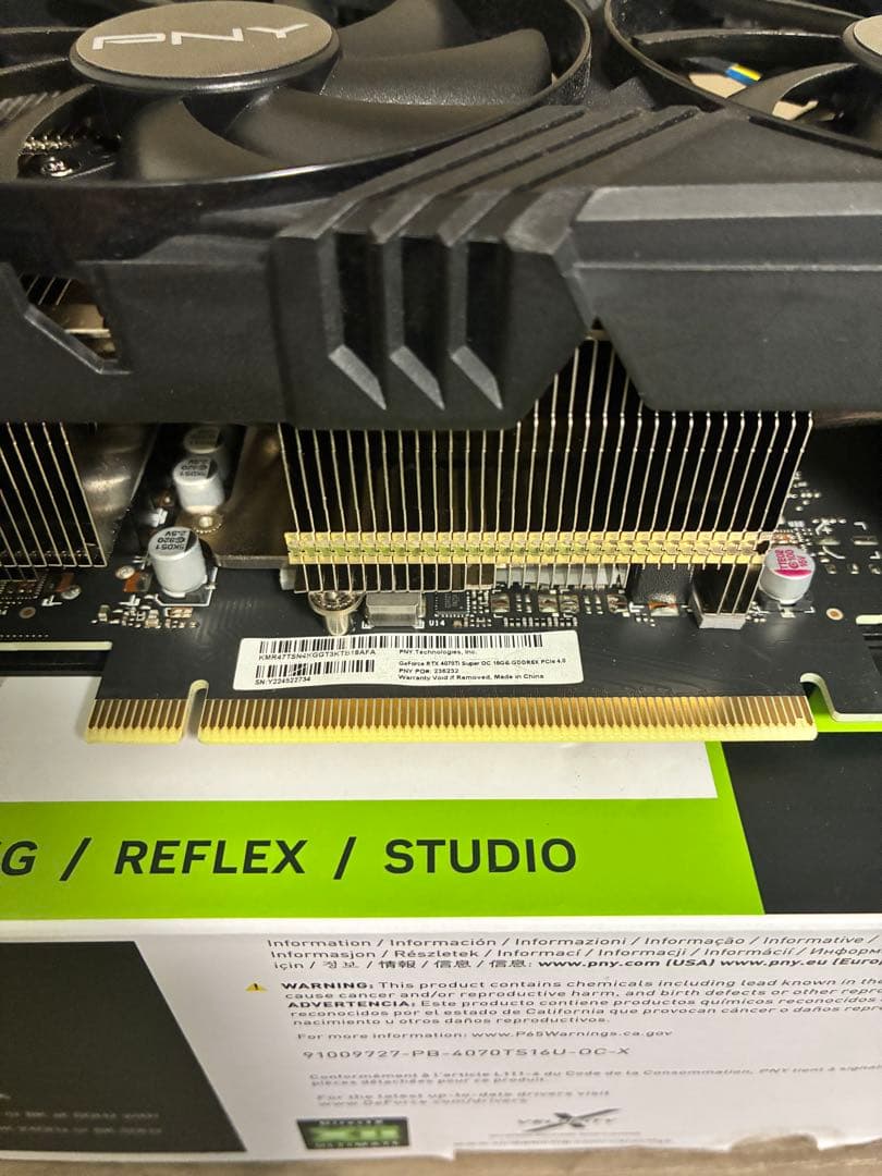 グラフィックボード・グラボ・ビデオカード PNY RTX 4070 Ti SUPER 16GB VERTO OC 3FAN