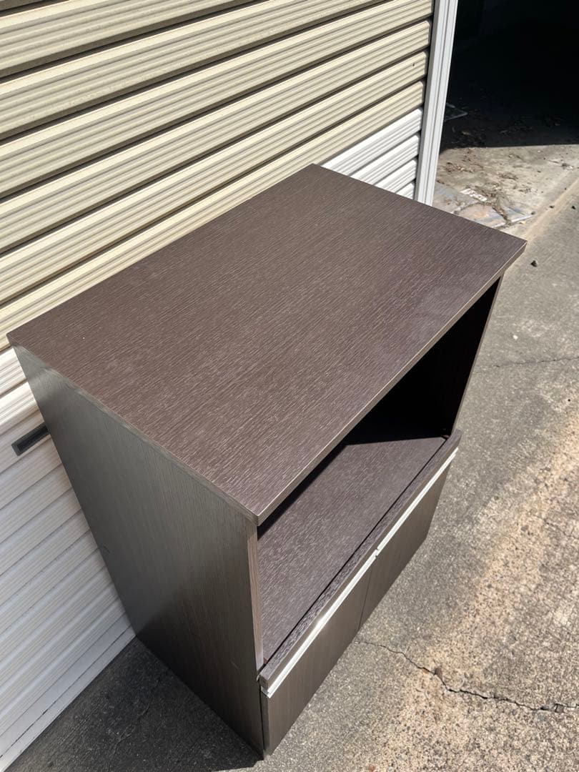 中古 キッチンボード レンジボード 収納 スライド式 キッチンシェルフ