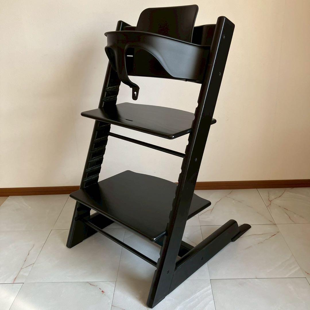 Stokke シリアル6 ストッケ トリップトラップ ブラック 黒 ベビーセット