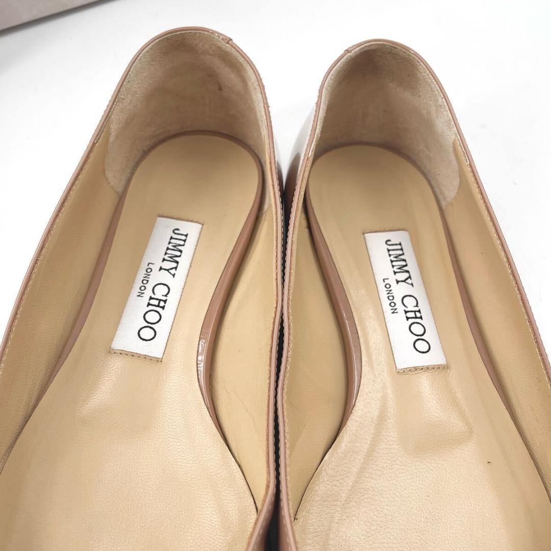 ジミーチュウ JC パール フラット パンプス ドレスシューズ 36.5 靴