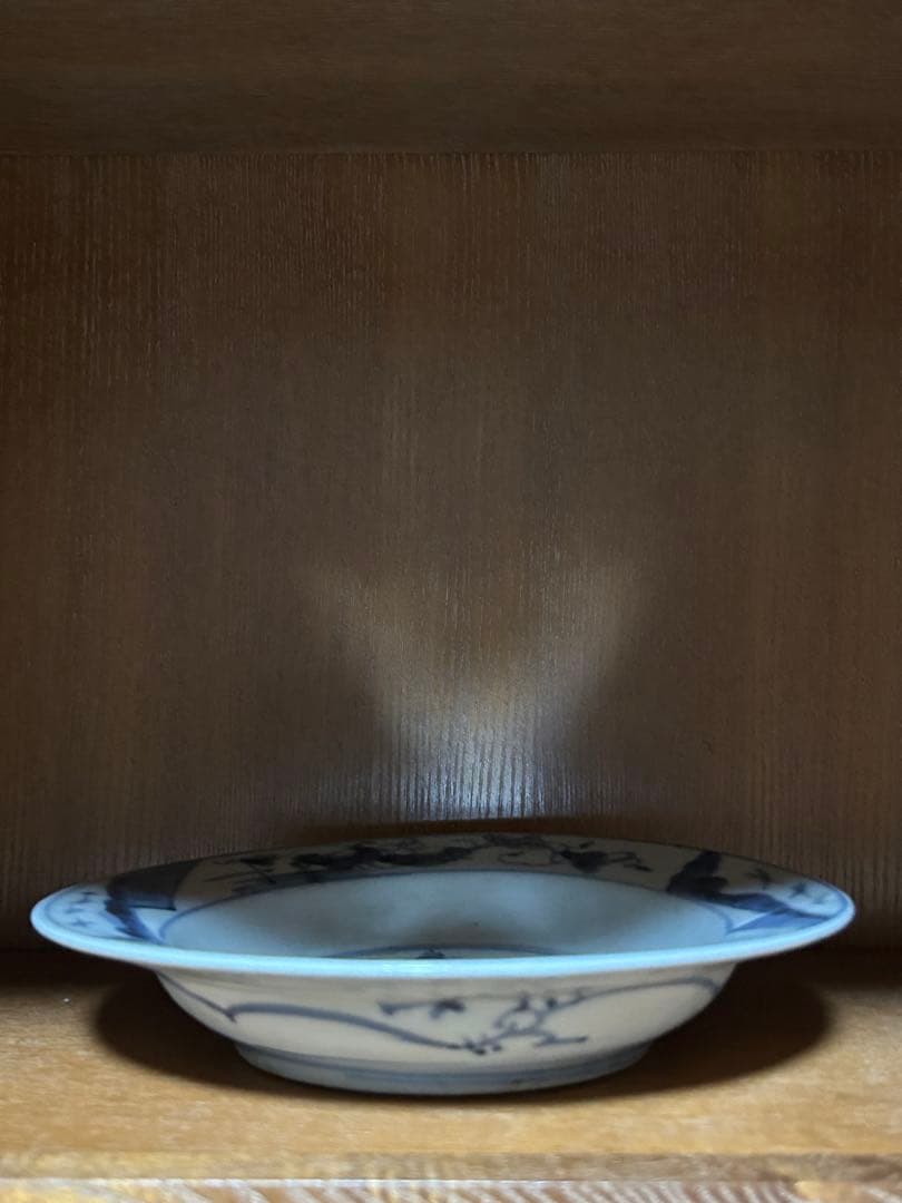 古伊万里　染付　皿　かぶ