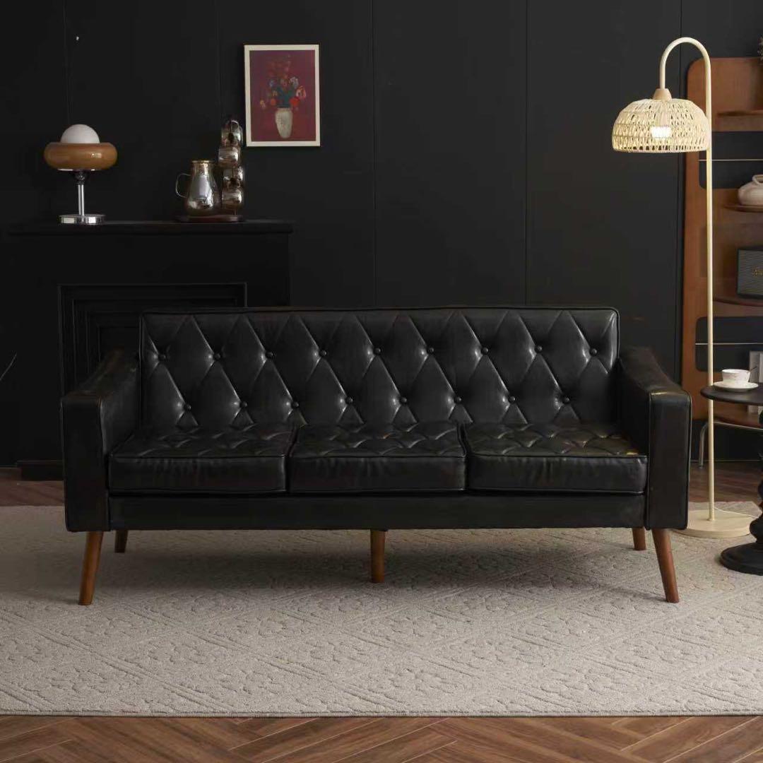 【新品】オットマン付き3人掛けソファ ロボット掃除機通れる 東京発