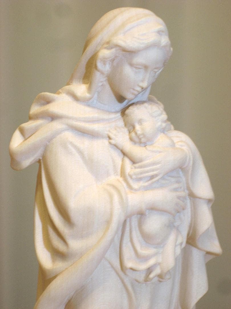 信者さん向け本物のマリアさま　マリア像　マリア様　20cm　木彫り　イタリア製