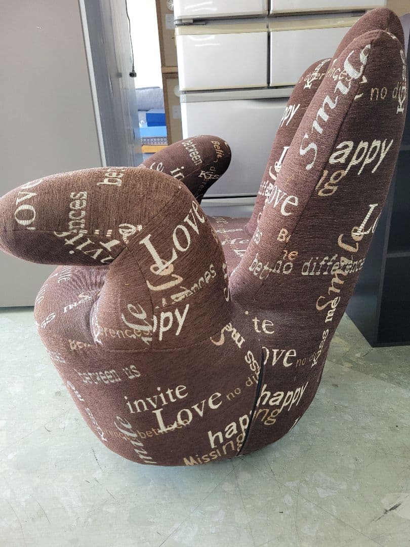 ハンド ソファー チェアー 回転式 1人掛け インテリア 椅子 イス　中古