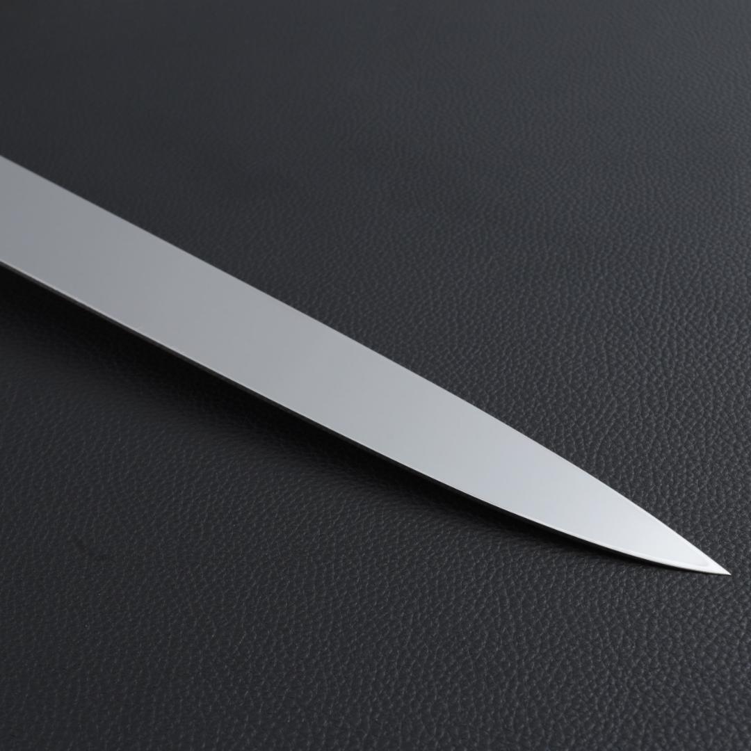 9041梵静刃物 極薄柳刃包丁 厚み1.7mm鏡面仕上げ 尺 黒檀黒水牛角八角柄