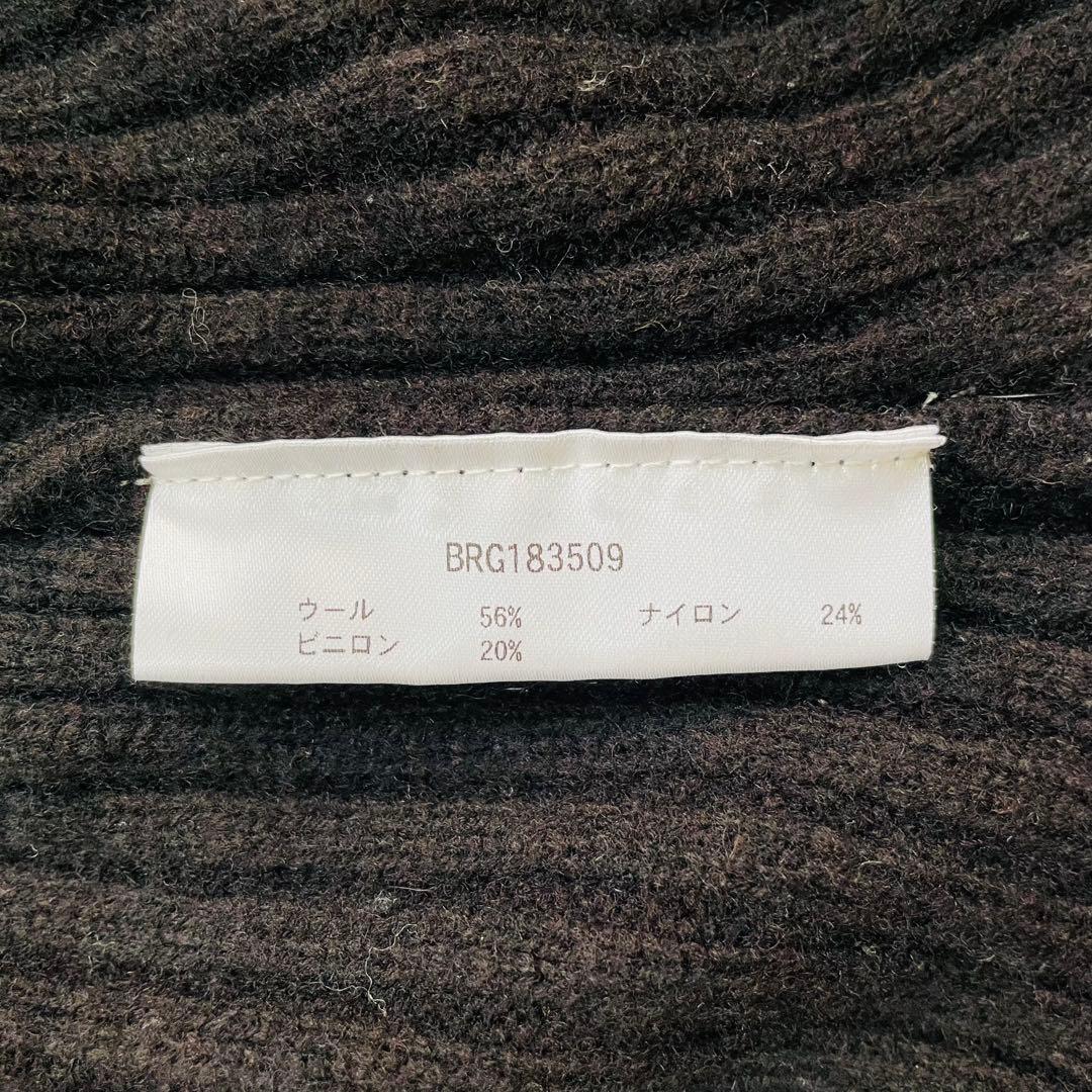 6407【美品】ブリーフィング　タートルネックリブニット　セーター　レディース