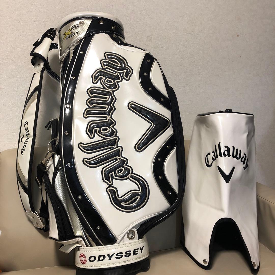 【美品】Callaway キャロウェイ ゴルフ エナメル３点式キャディバッグ