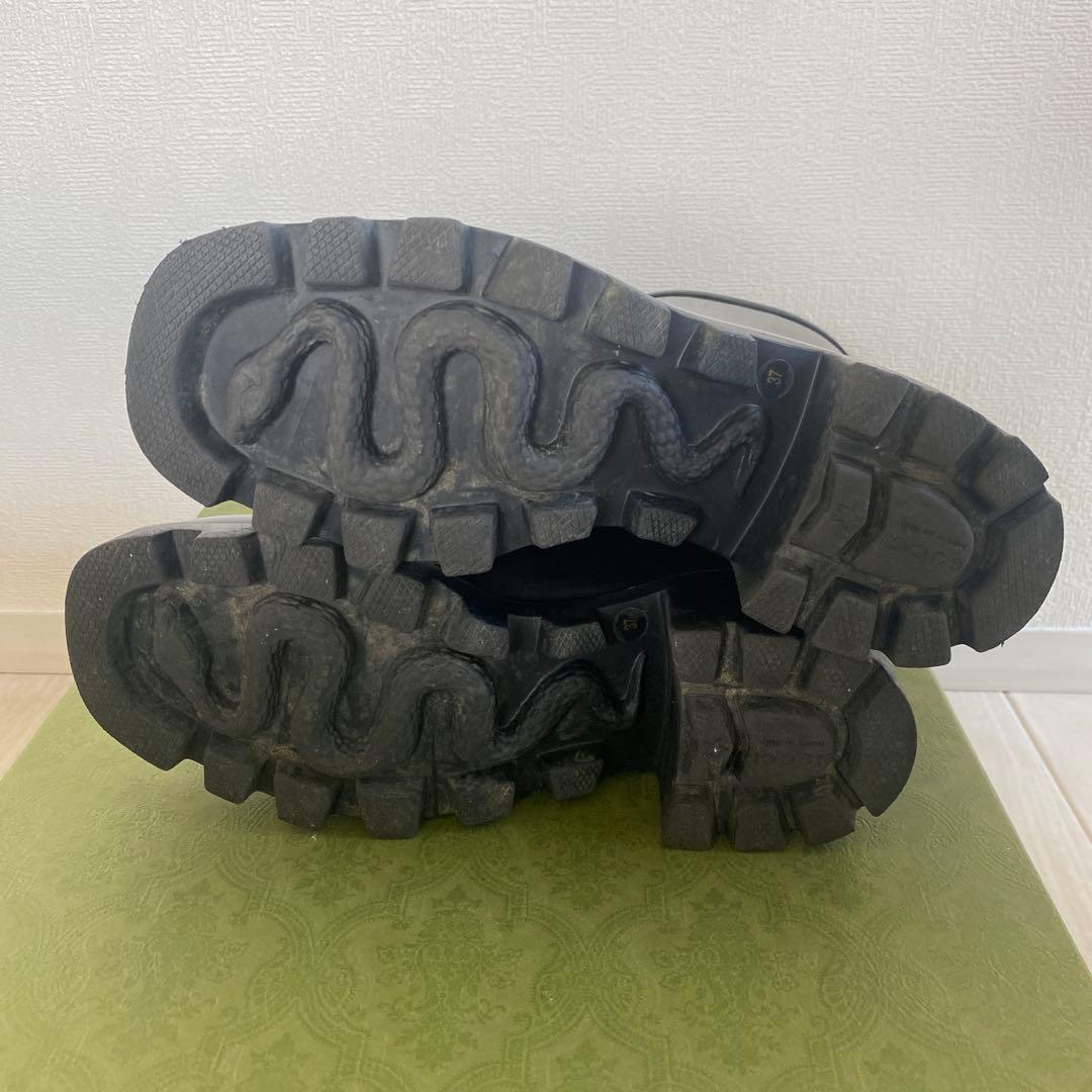 GUCCI ブラック ラバー ショートブーツ