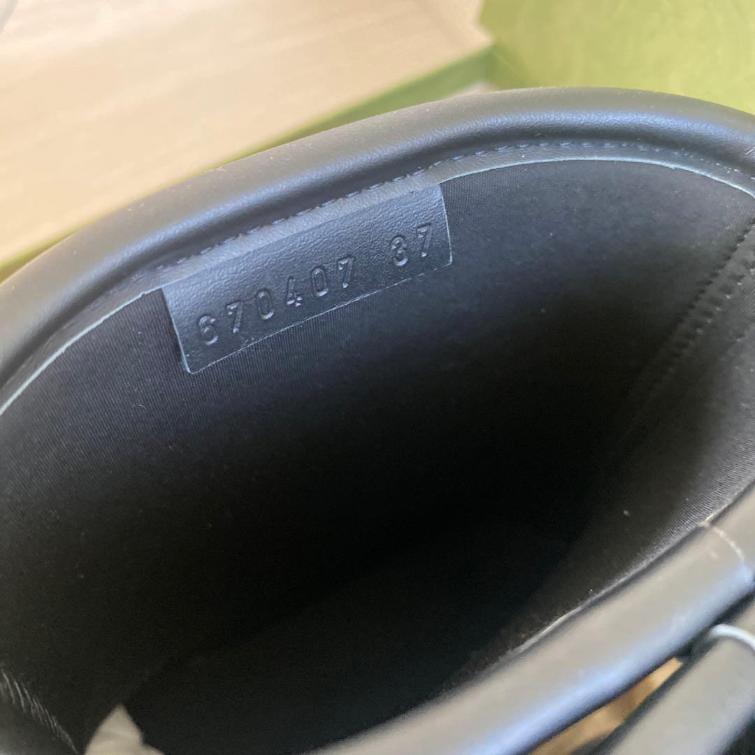 GUCCI ブラック ラバー ショートブーツ