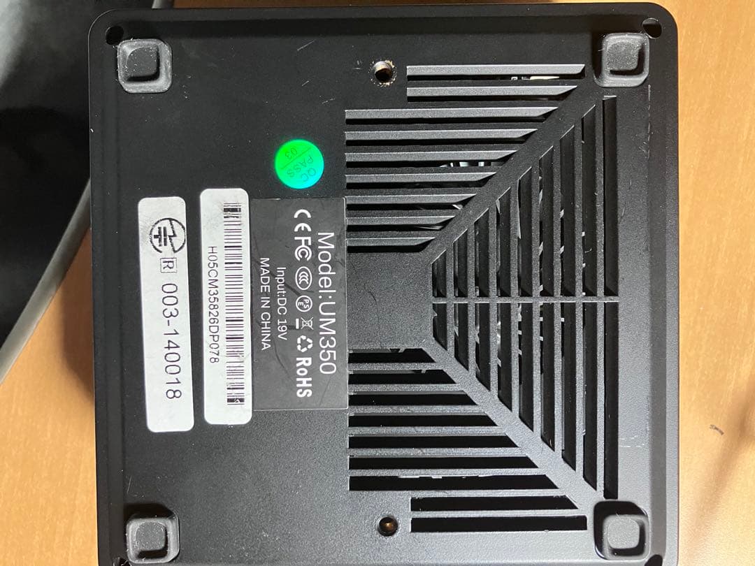 【中古】Minisforum ミニPC Ryzen 5 3550H / 16GB