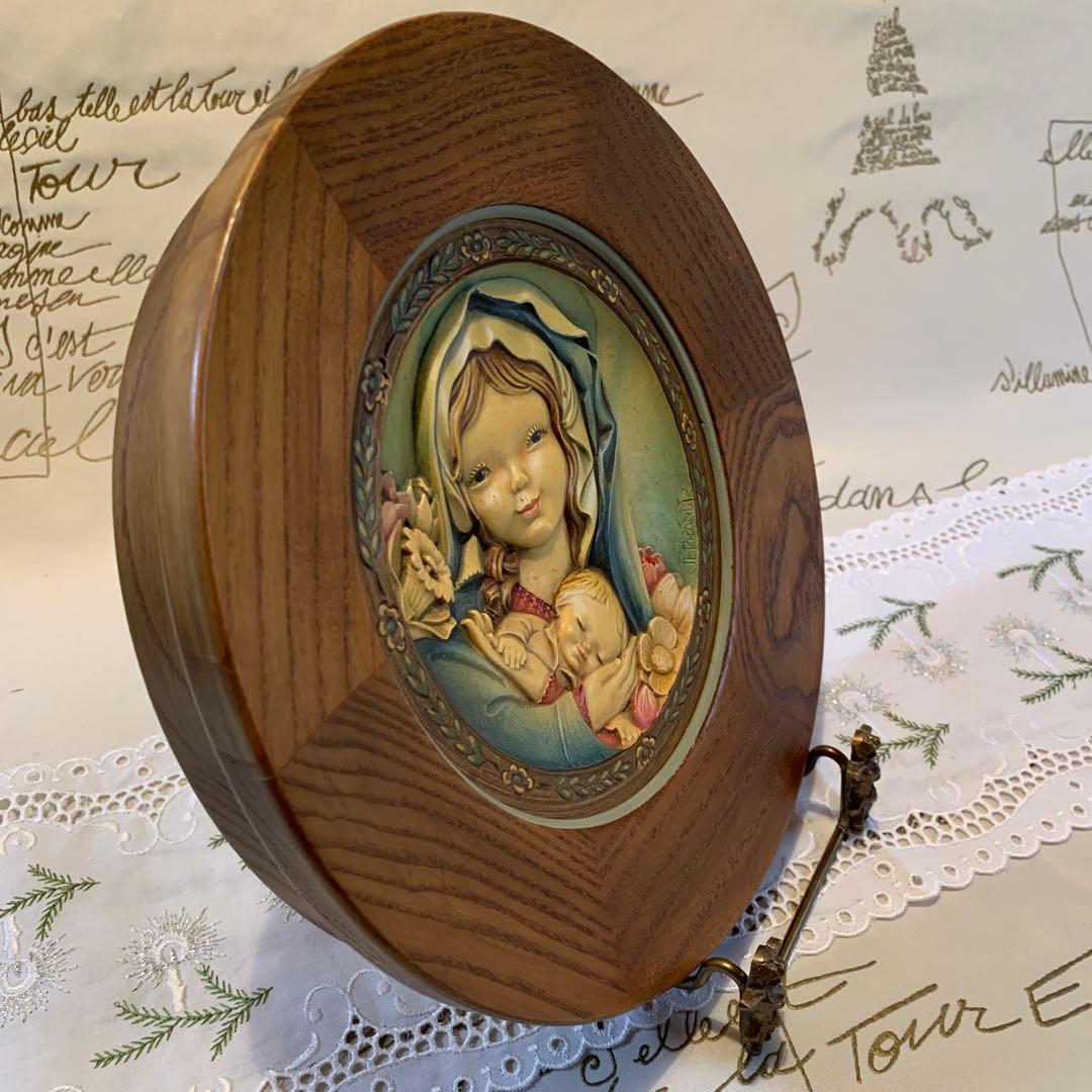 アンリ人形　ビンテージ1974年Mother's Day木製プレート！可愛い！