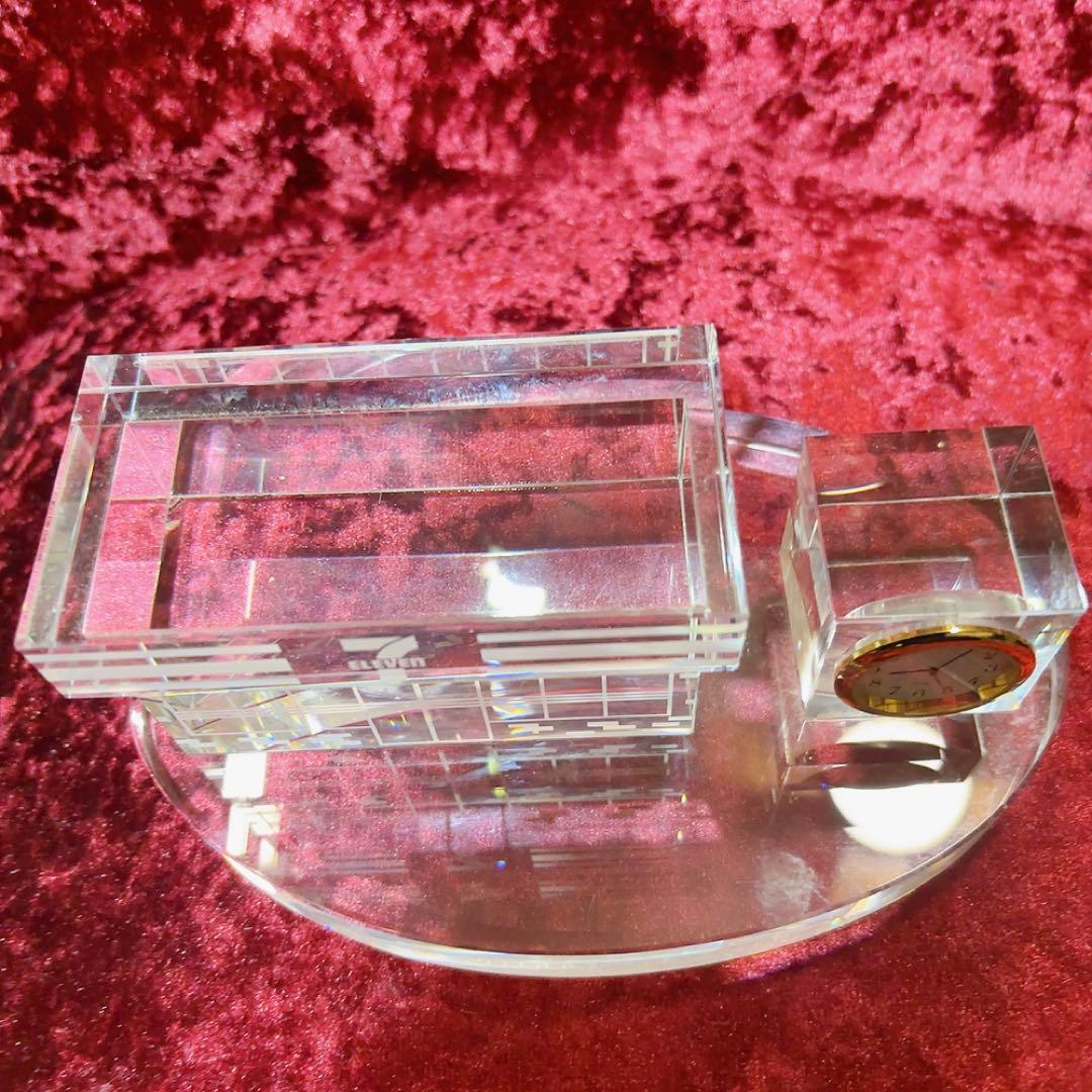 クリスタル　置き時計　セブンイレブン20000店舗達成記念