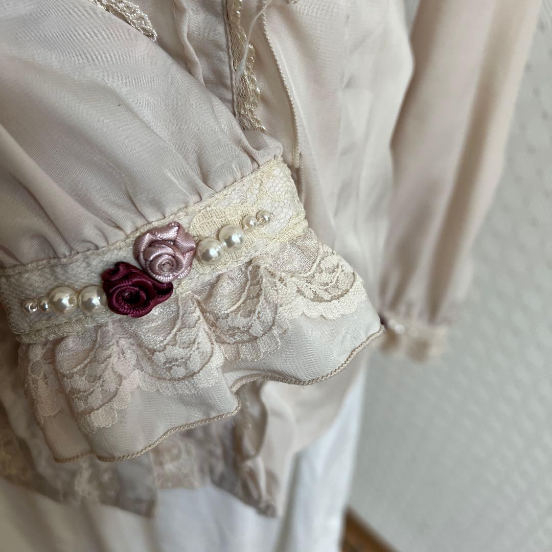 00s y2k 姫カジ　ガーリー　ブラウス　カーディガン　セット売り　まとめ売り