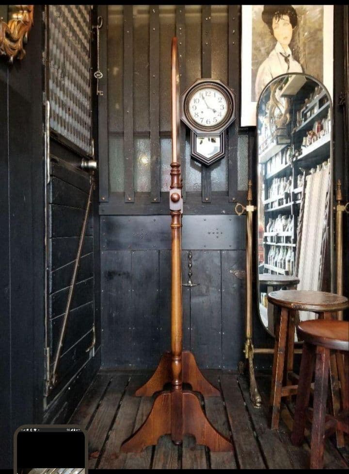 カリモク　コロニアル　クラシック　ラウンド　スタンド　ミラー　姿見